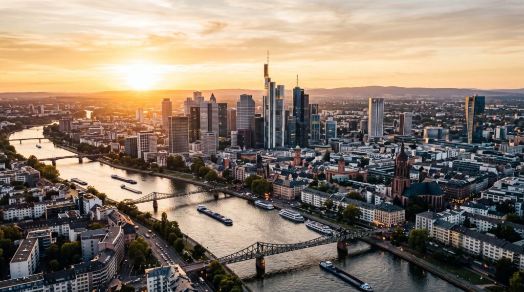 Rhein-Main Film Production – Aerial View of the Frankfurt Skyline