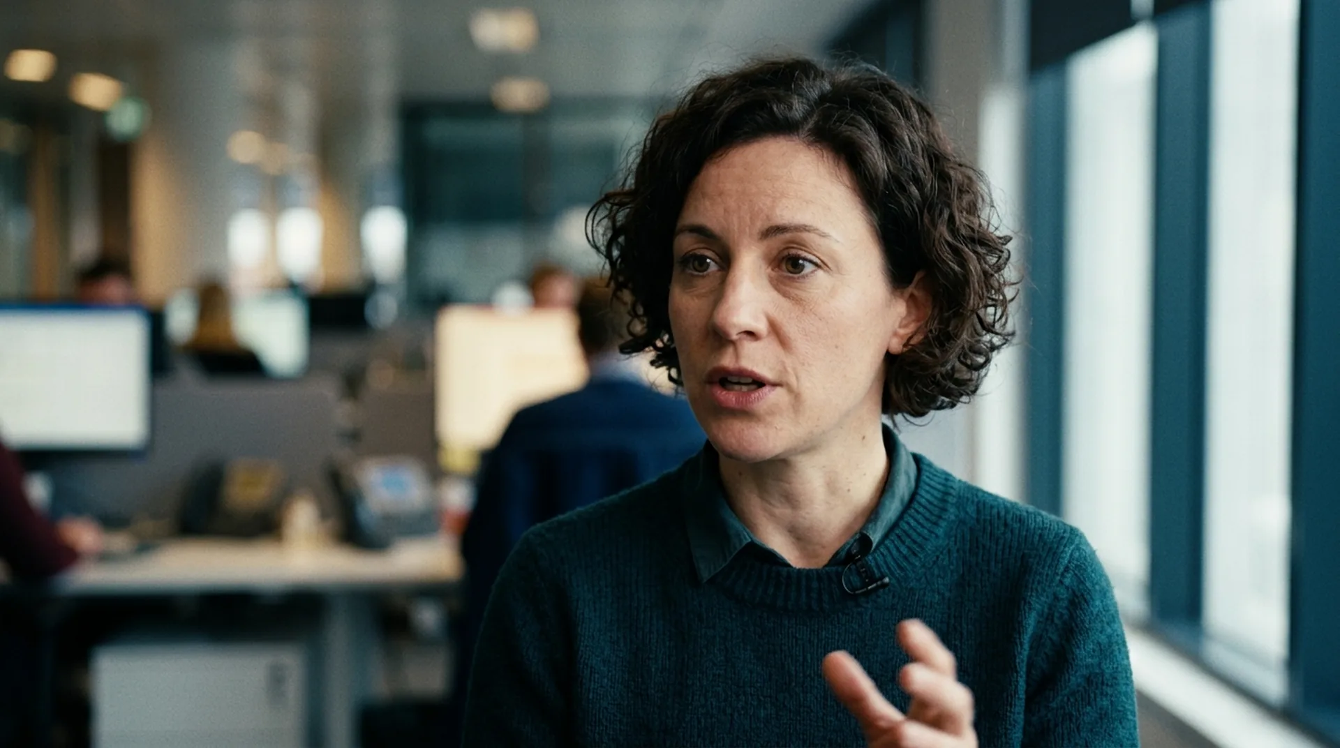 Mitarbeiterin einer Frankfurter Bank im dokumentarischen Interview